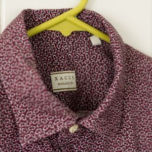 Xacus Shirts - Xacus Owl Microprint Button Down Shirt Xacus Shirts - Xacus Owl Microprint Button Down Shirt